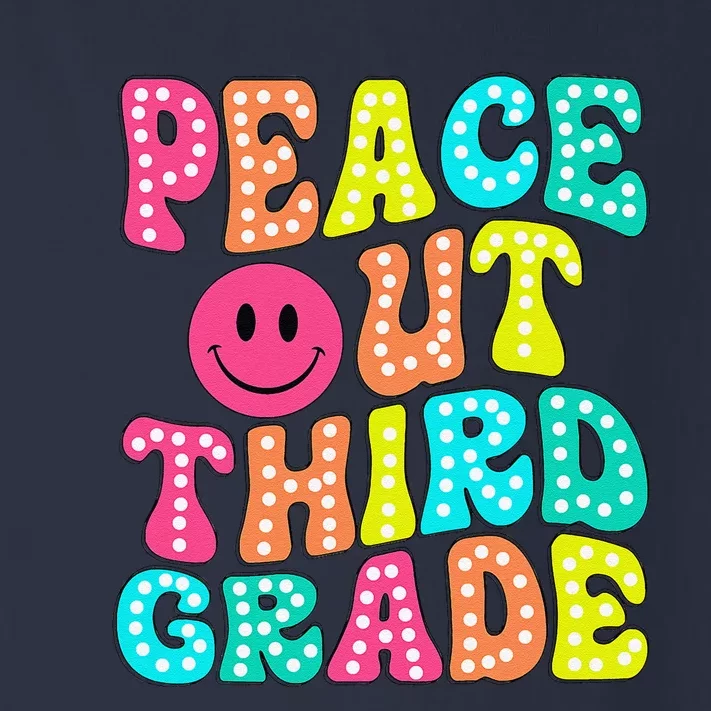 Peace Out Third Grade Last Day Of School 3rd Grade Teacher Toddler Long Sleeve Shirt