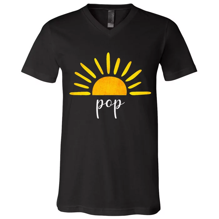 Pop of The Birthday First Trip Around the Sun Birthday V-Neck T-Shirt