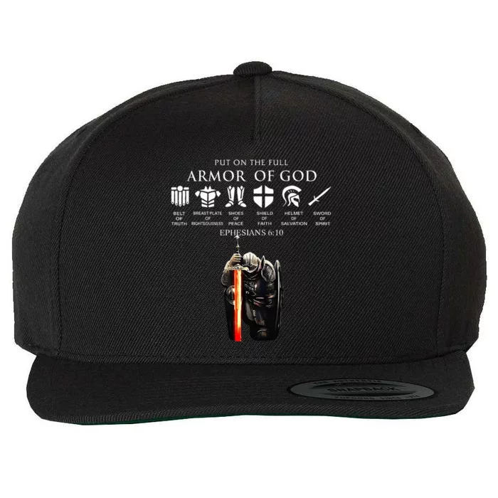 Put On The Full Armor Of God Wool Snapback Cap