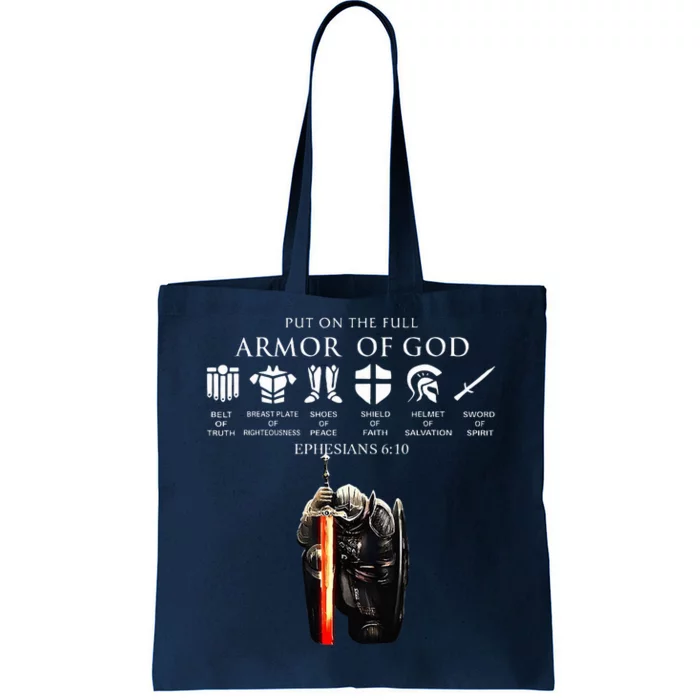 Put On The Full Armor Of God Tote Bag