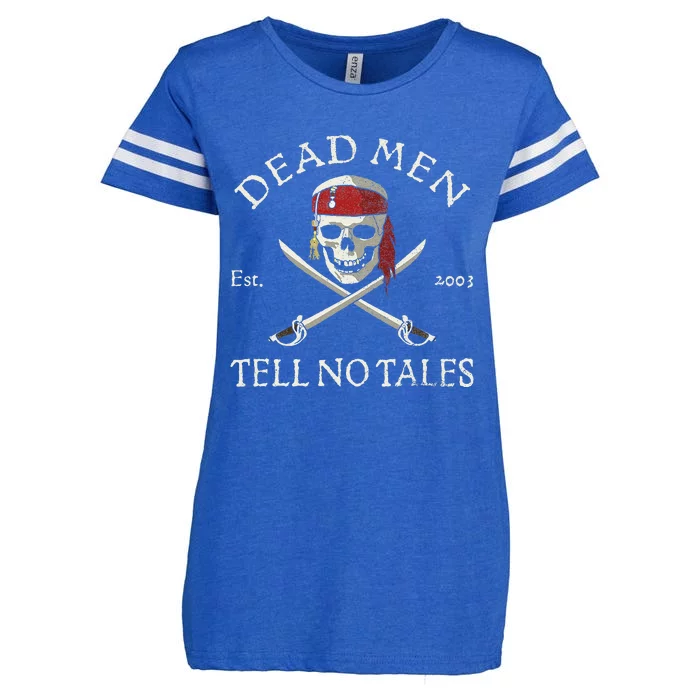 Pirates Of The Caribbean Dead Tell No Tales Enza Ladies Jersey Football T-Shirt