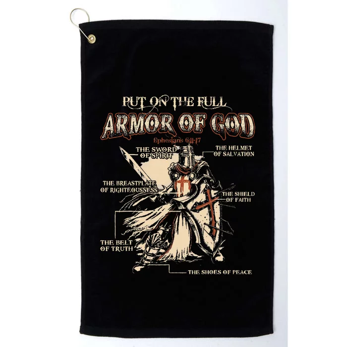 Put On The Full Armor Of God Jesus Platinum Collection Golf Towel