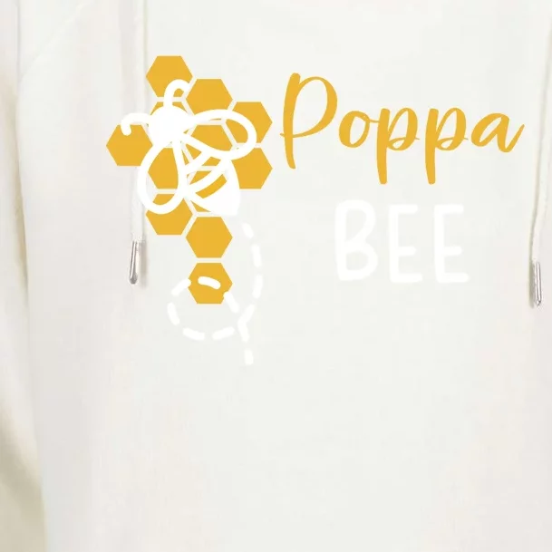 Poppa Of The Bee 1st Birthday Outfit First Bee Day Family Meaningful Gift Womens Funnel Neck Pullover Hood