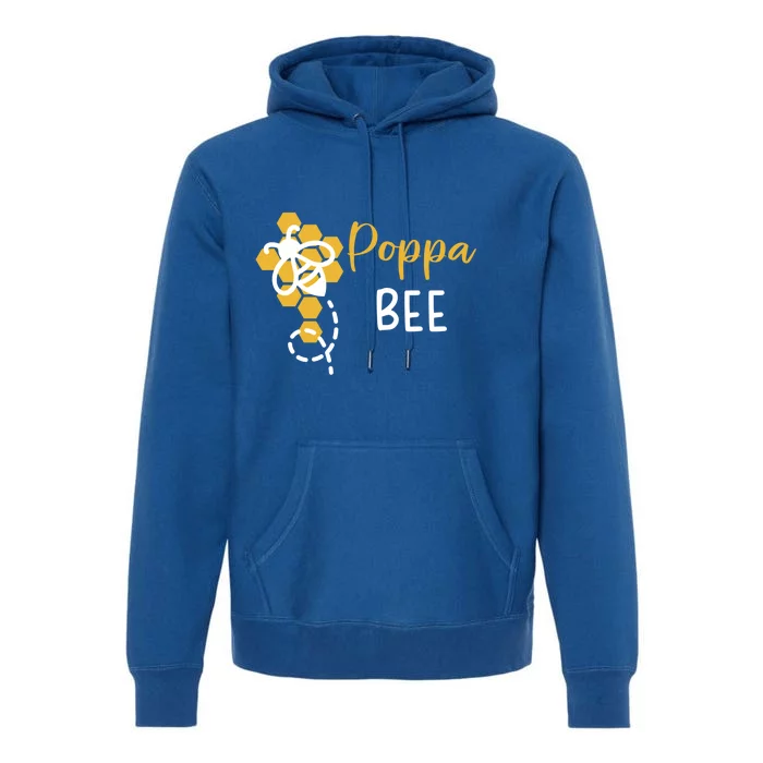 Poppa Of The Bee 1st Birthday Outfit First Bee Day Family Meaningful Gift Premium Hoodie