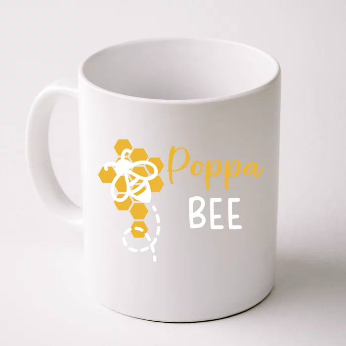 Poppa Of The Bee 1st Birthday Outfit First Bee Day Family Meaningful Gift Front & Back Coffee Mug