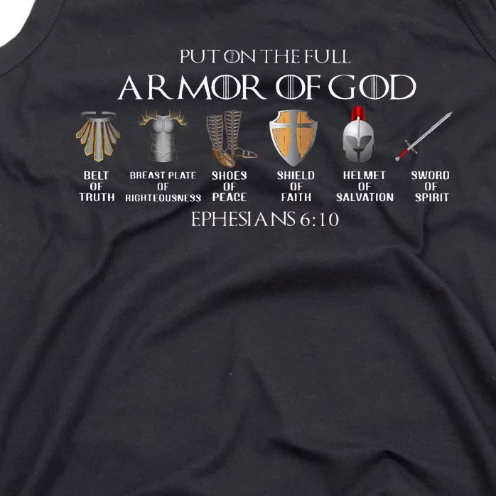 Put On The Full Armor Of God Belt Of Truth Breast Plate Of Tank Top