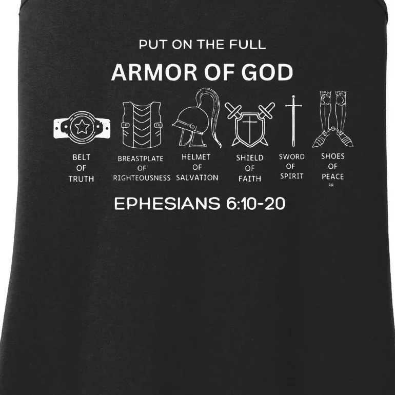 Put On The Full Armor Of God Bible Verse Religious Ladies Essential Tank