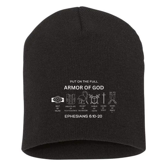 Put On The Full Armor Of God Bible Verse Religious Short Acrylic Beanie