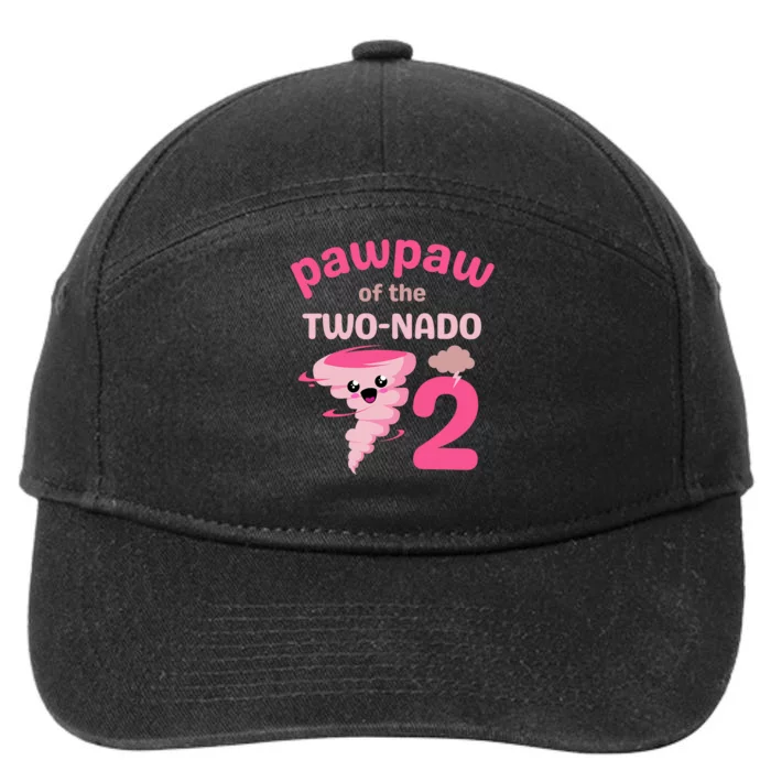 Pawpaw Of The Twonado Tornado Theme 2nd Birthday 7-Panel Snapback Hat