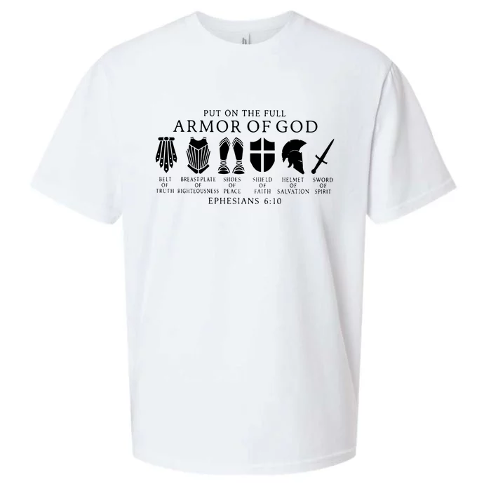 Put On The Full Armor Of God Ephesians 6 10 Sueded Cloud Jersey T-Shirt