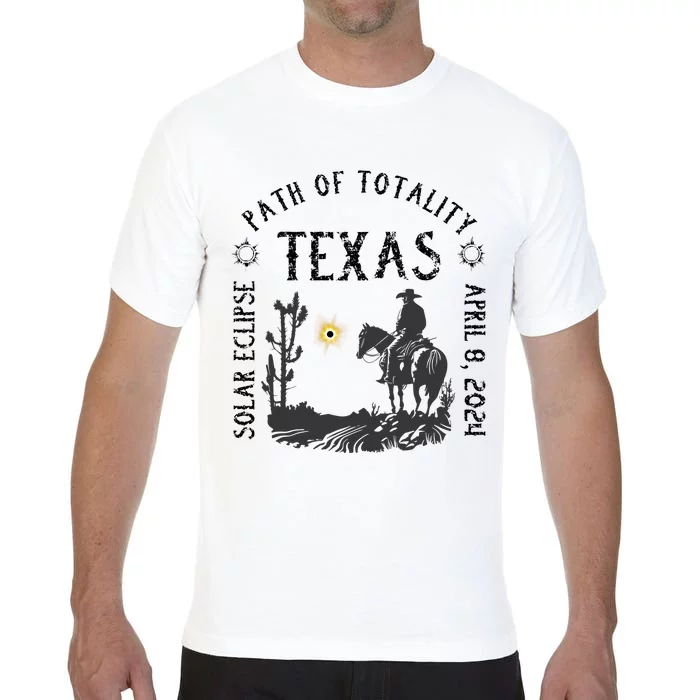 Path Of Totality Texas Solar Eclipse Comfort Colors T-Shirt