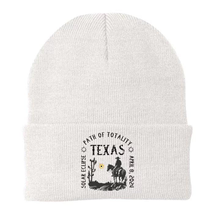 Path Of Totality Texas Solar Eclipse Knit Cap Winter Beanie