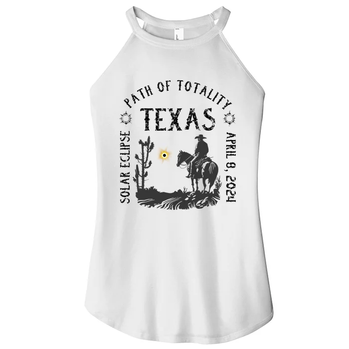 Path Of Totality Texas Solar Eclipse Women’s Perfect Tri Rocker Tank