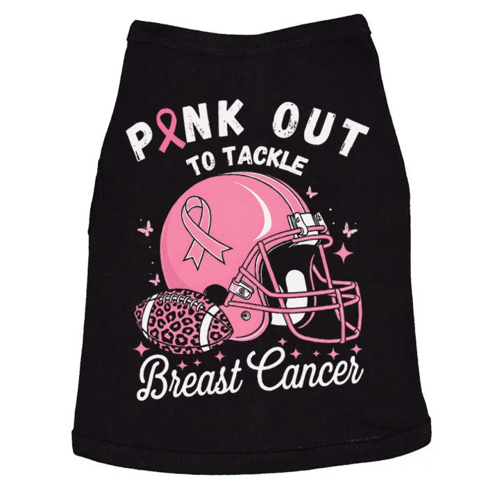 Pin.K Out Tackle Breast Cancer Awareness American Football Doggie Tank