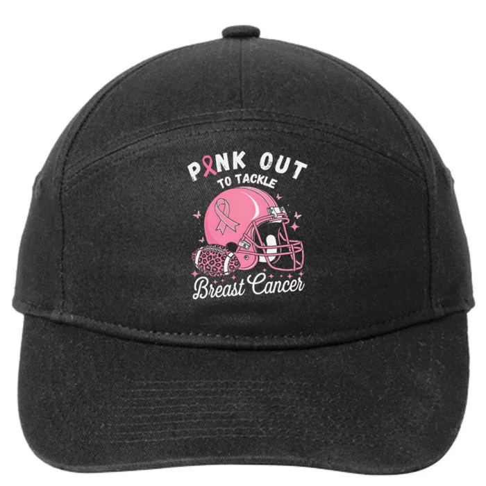 Pin.K Out Tackle Breast Cancer Awareness American Football 7-Panel Snapback Hat