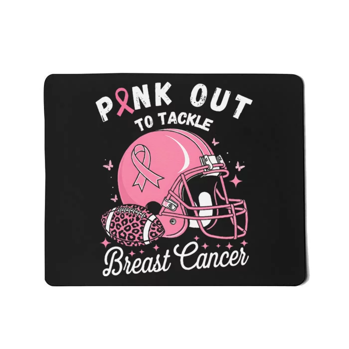 Pin.K Out Tackle Breast Cancer Awareness American Football Mousepad