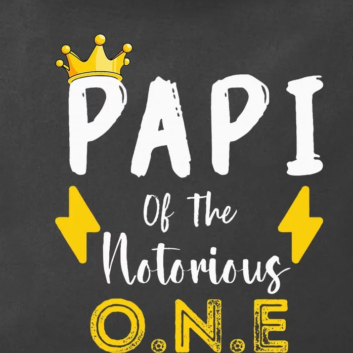 Papi Of The Notorious One Old School Hip Hop 1st Birthday Zip Tote Bag