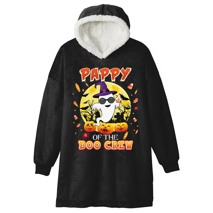 Pappy Of The Boo Crew Halloween Cute Ghost Pumpkin Scary Hooded Wearable Blanket