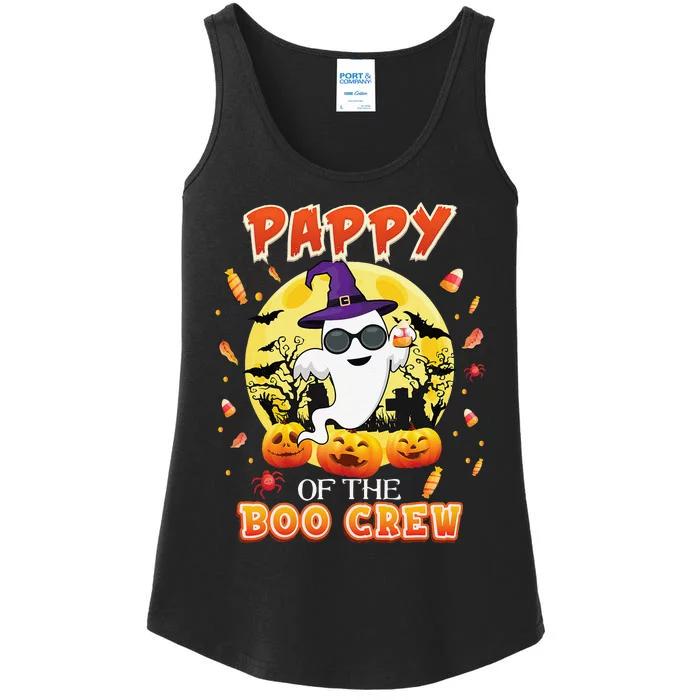 Pappy Of The Boo Crew Halloween Cute Ghost Pumpkin Scary Ladies Essential Tank