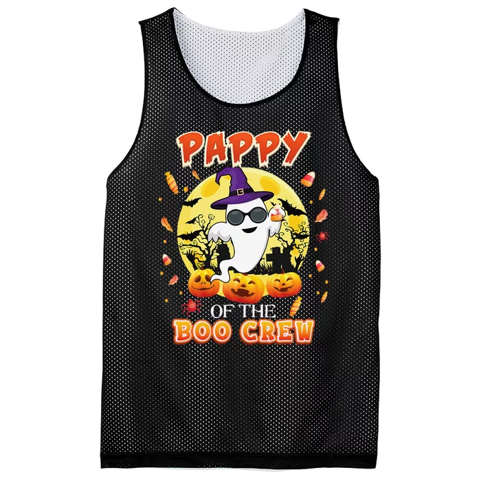 Pappy Of The Boo Crew Halloween Cute Ghost Pumpkin Scary Mesh Reversible Basketball Jersey Tank