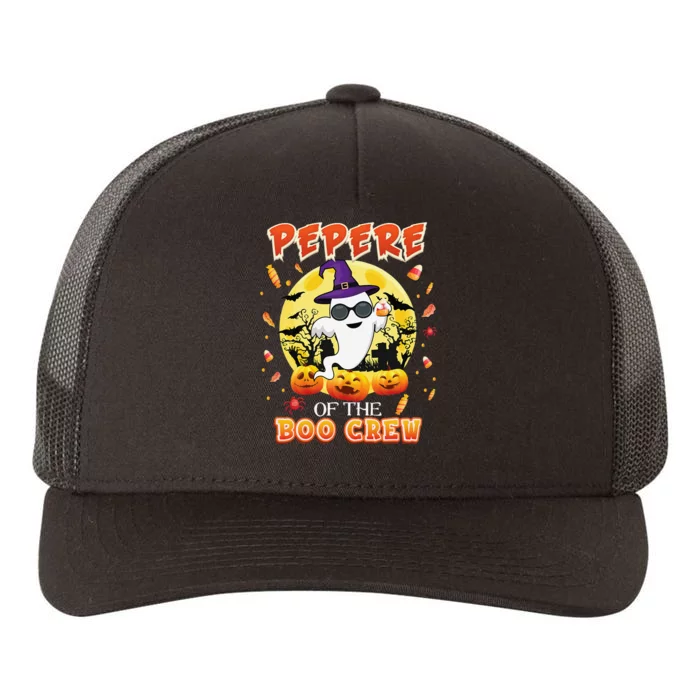 Pepere Of The Boo Crew Halloween Cute Ghost Pumpkin Scary Yupoong Adult 5-Panel Trucker Hat