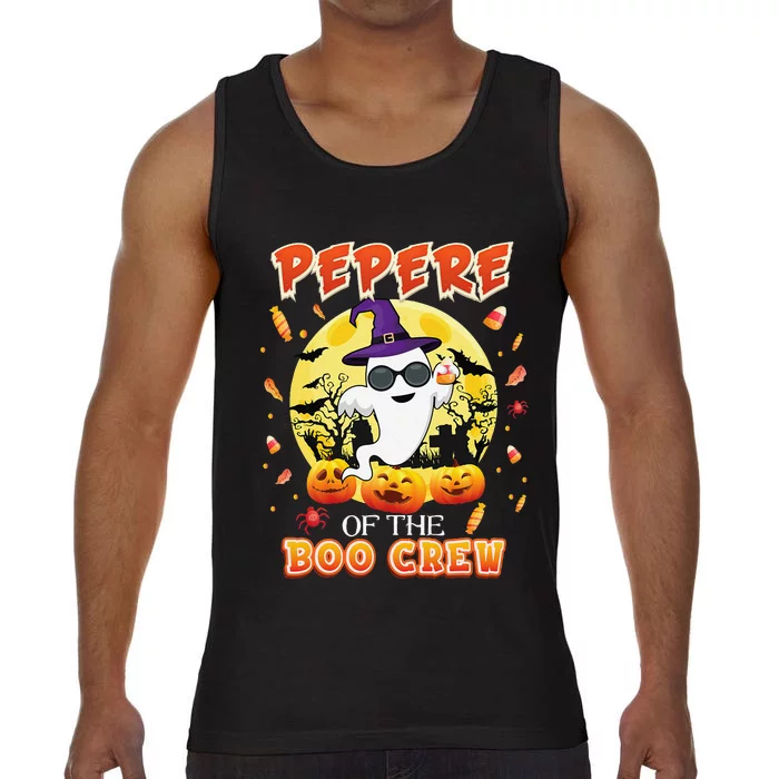 Pepere Of The Boo Crew Halloween Cute Ghost Pumpkin Scary Comfort Colors® Tank Top