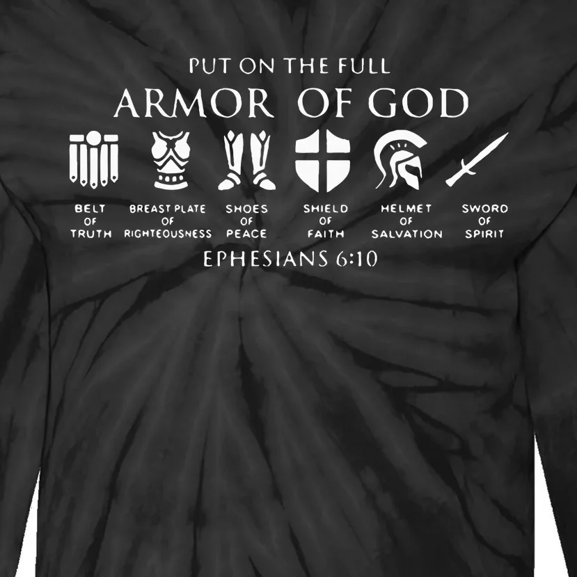 Put On The Full Armor Of God Tie-Dye Long Sleeve Shirt