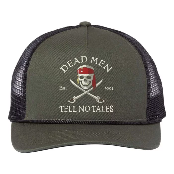 Pirates Of The Caribbean Dead Tell No Tales Retro Rope Trucker Hat Cap