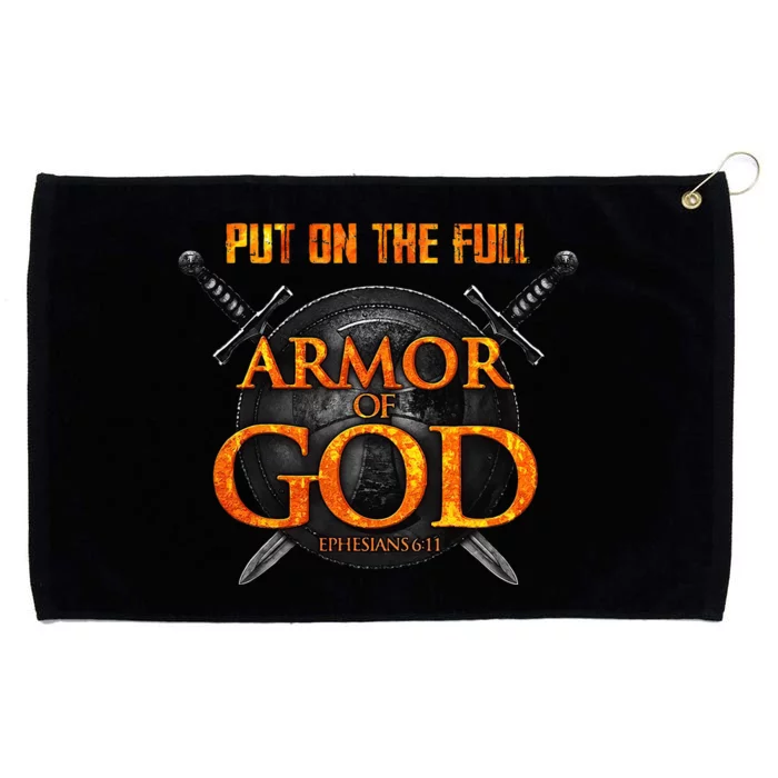 Put On The Full Armor Of God Ephasians 6 11 Grommeted Golf Towel