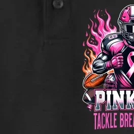 Pink Out Tackle Breast Cancer Awareness Football Dry Zone Grid Performance Polo