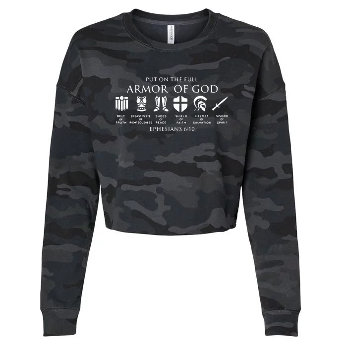 Put On The Full Armor Of God Cropped Pullover Crew