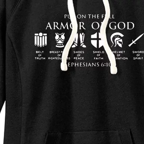 Put On The Full Armor Of God Women's Fleece Hoodie