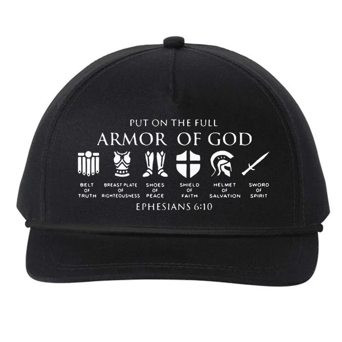 Put On The Full Armor Of God Snapback Five-Panel Rope Hat