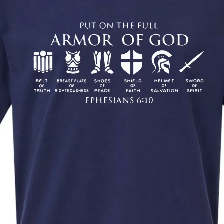 Put On The Full Armor Of God Sueded Cloud Jersey T-Shirt