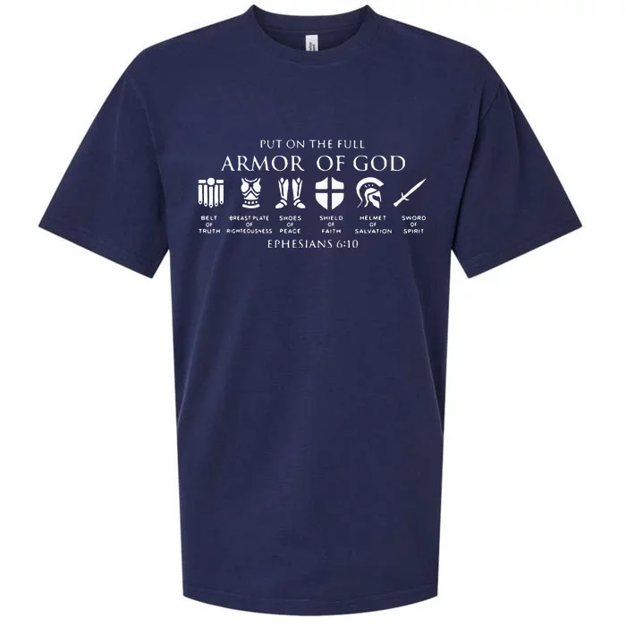 Put On The Full Armor Of God Sueded Cloud Jersey T-Shirt