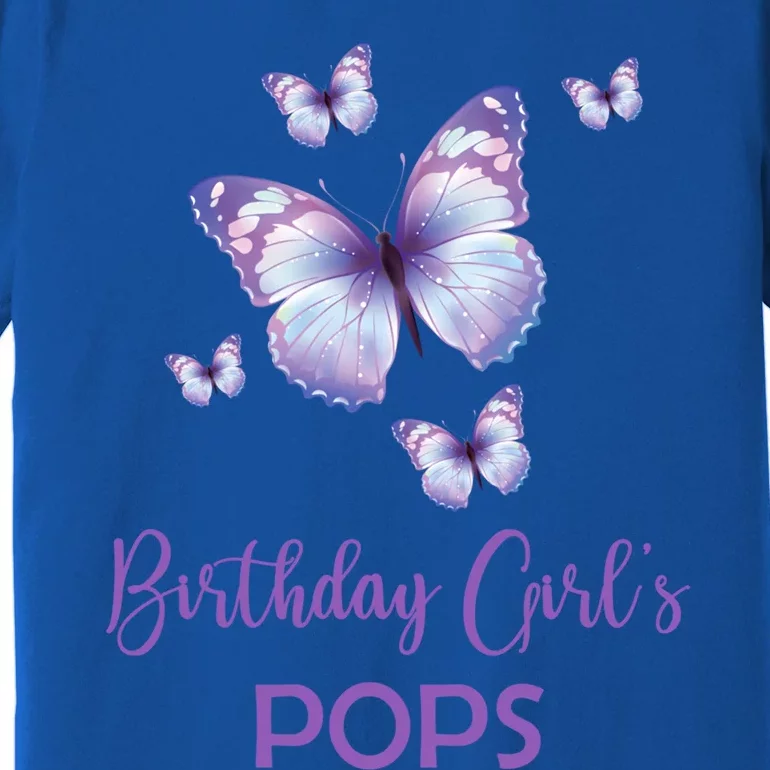 Pops Of The Birthday Butterfly Family 1st Birthday Gift Premium T-Shirt