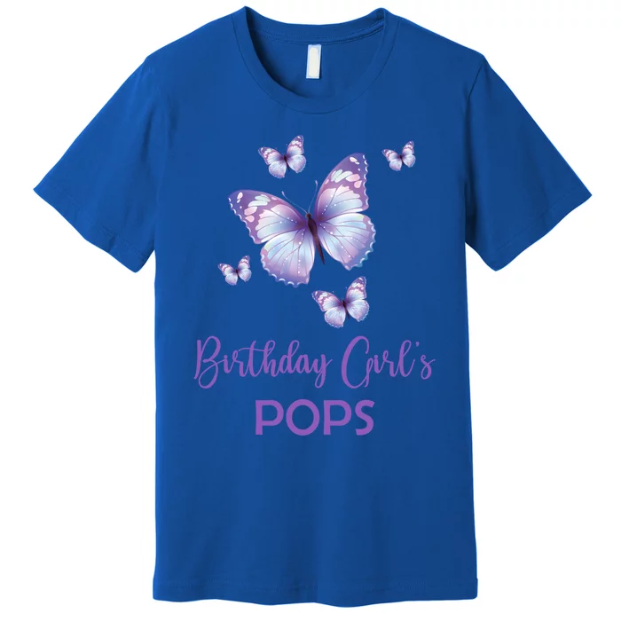 Pops Of The Birthday Butterfly Family 1st Birthday Gift Premium T-Shirt