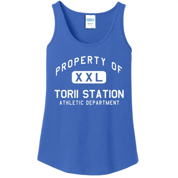 Property Of Torii Station Athletic Departt Cute Gift Ladies Essential Tank