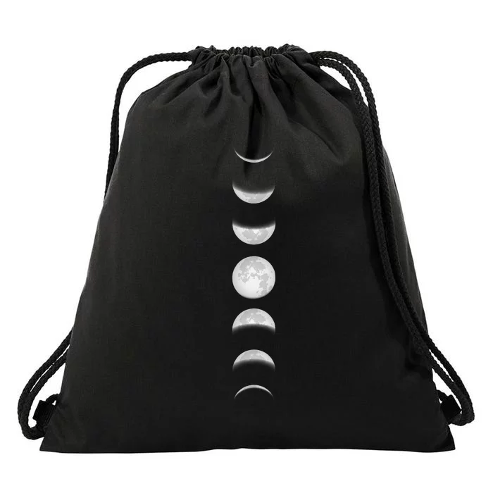 Phases Of The Moon Drawstring Bag