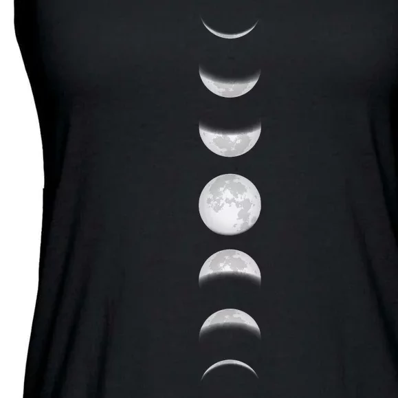 Phases Of The Moon Ladies Essential Flowy Tank