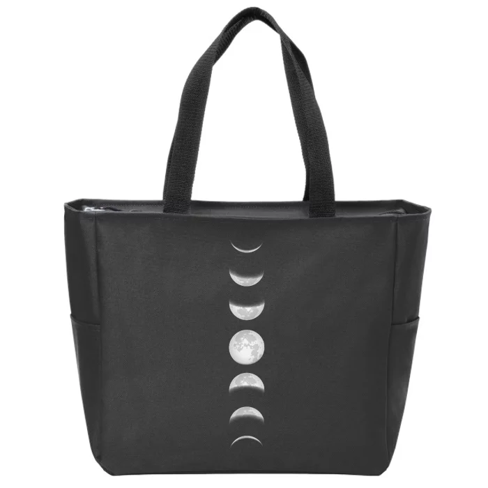 Phases Of The Moon Zip Tote Bag