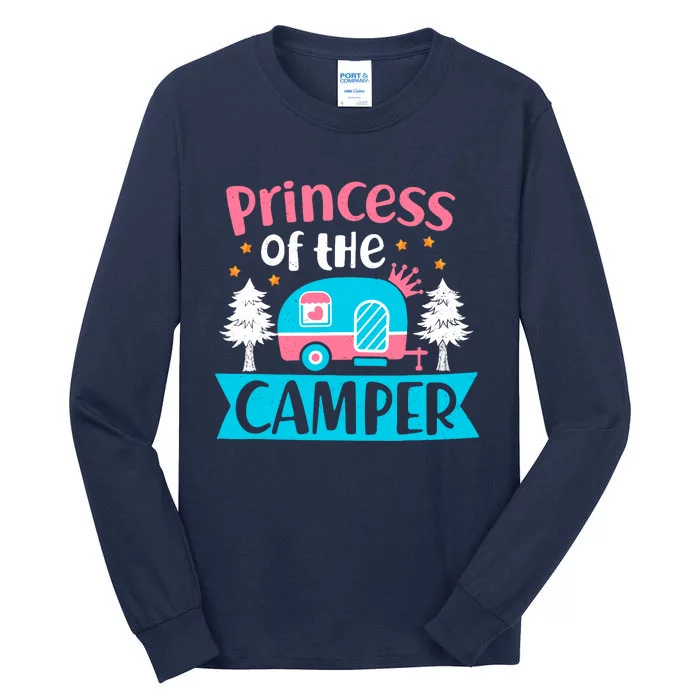 Princess Of The Camper Outdoor Camping Adventurer Explorer Tall Long Sleeve T-Shirt