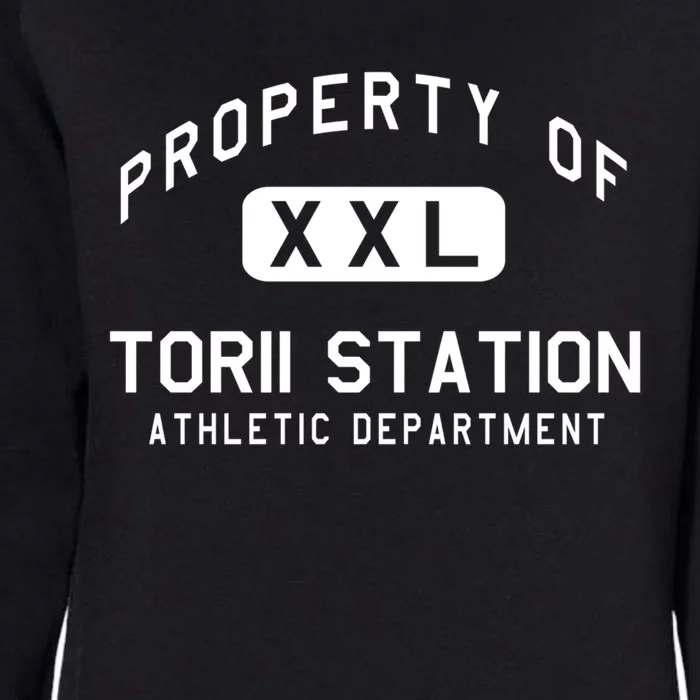 Property Of Torii Station Athletic Departt Gift Womens California Wash Sweatshirt