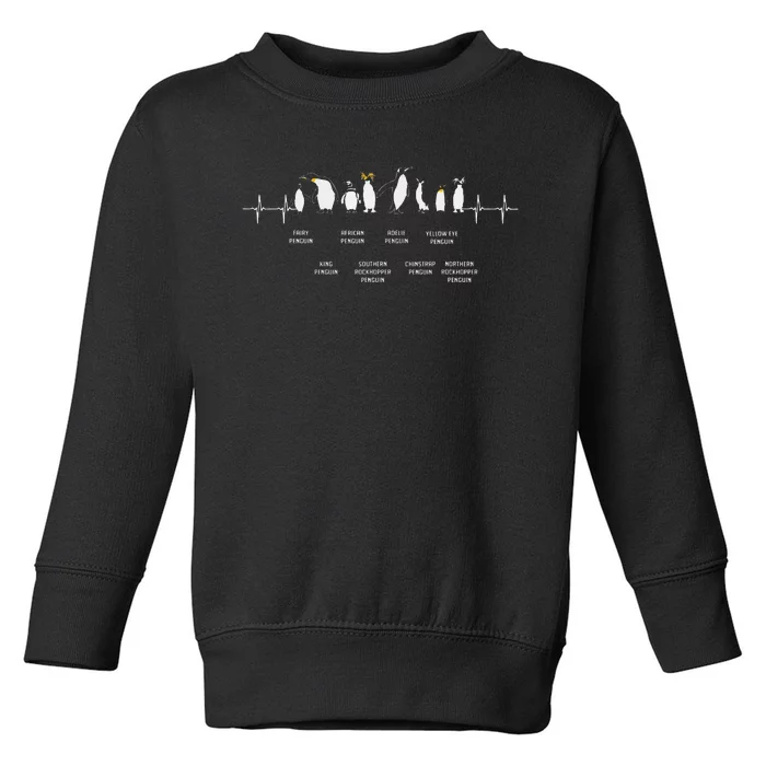 Penguins Of The World Antarctic Penguin Penguins Lover Toddler Sweatshirt