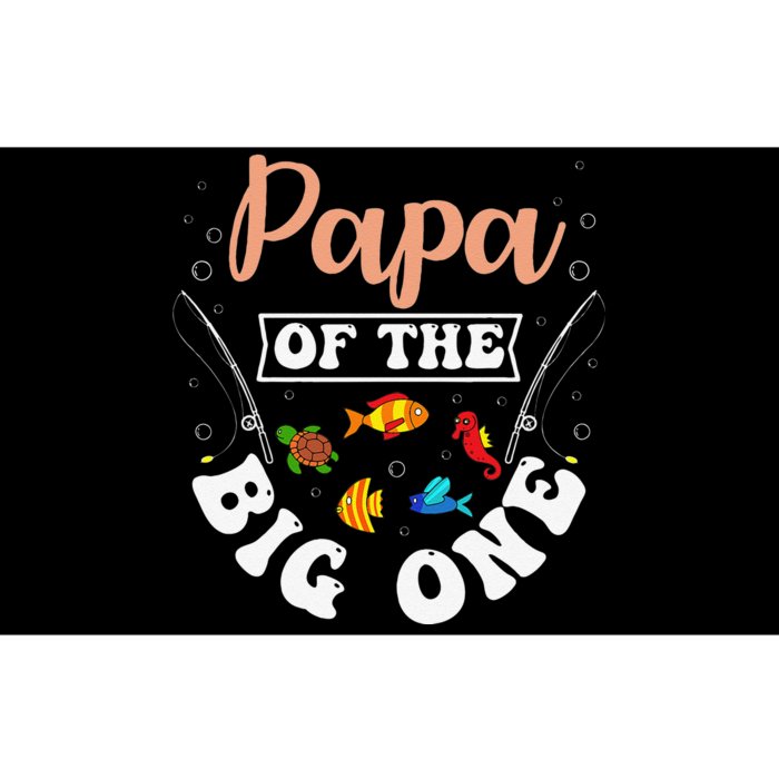 Papa Of The Big One Fishing Birthday Party Bday Celebration Bumper Sticker