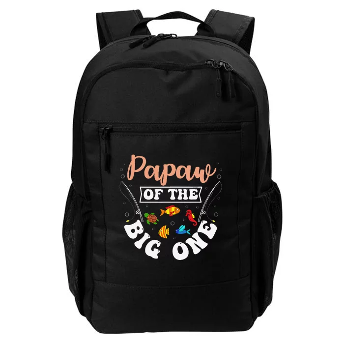 Papaw Of The Big One Fishing Birthday Party Bday Celebration Daily Commute Backpack