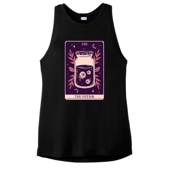 Potion Tarot Card Ladies Tri-Blend Wicking Tank