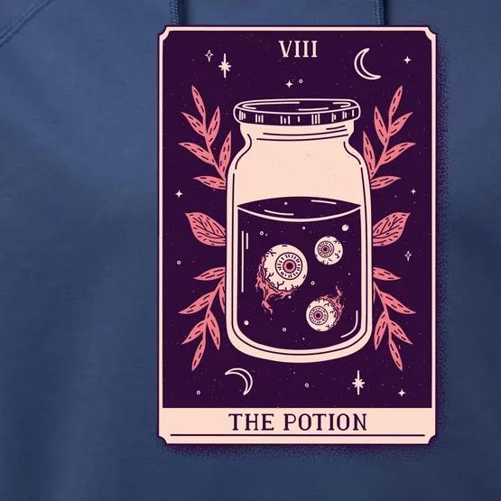 Potion Tarot Card Performance Fleece Hoodie