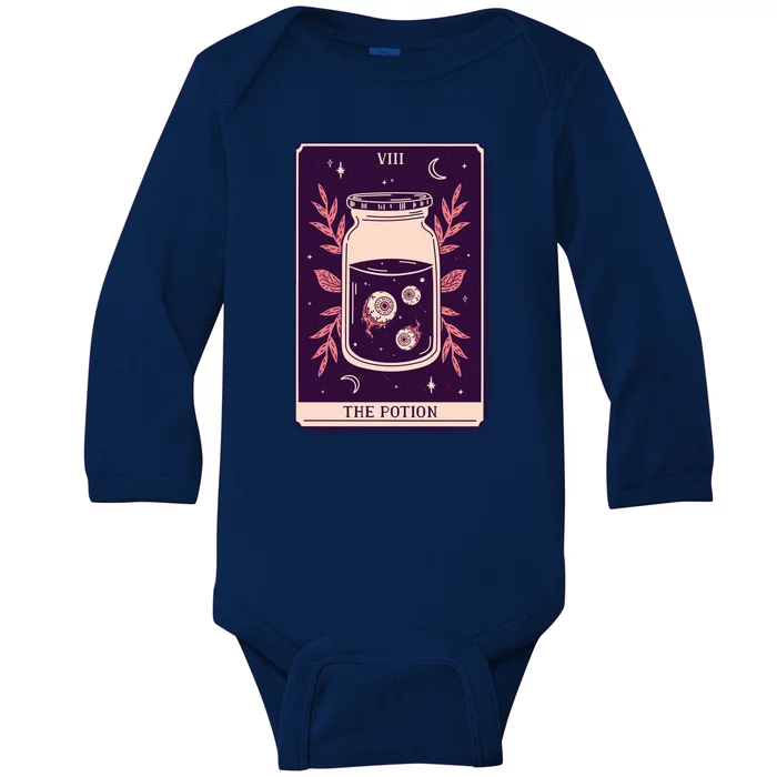 Potion Tarot Card Baby Long Sleeve Bodysuit