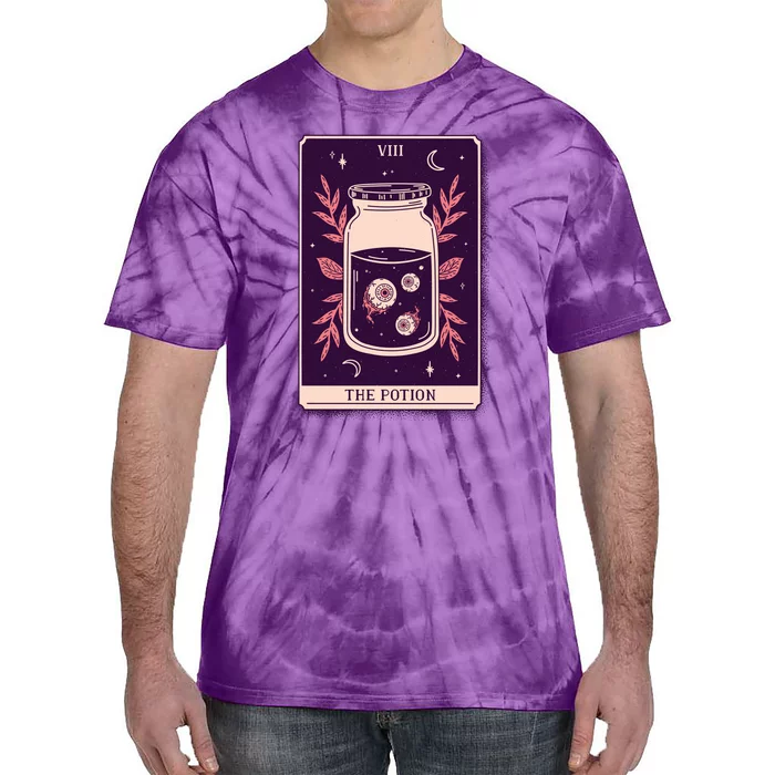 Potion Tarot Card Tie-Dye T-Shirt